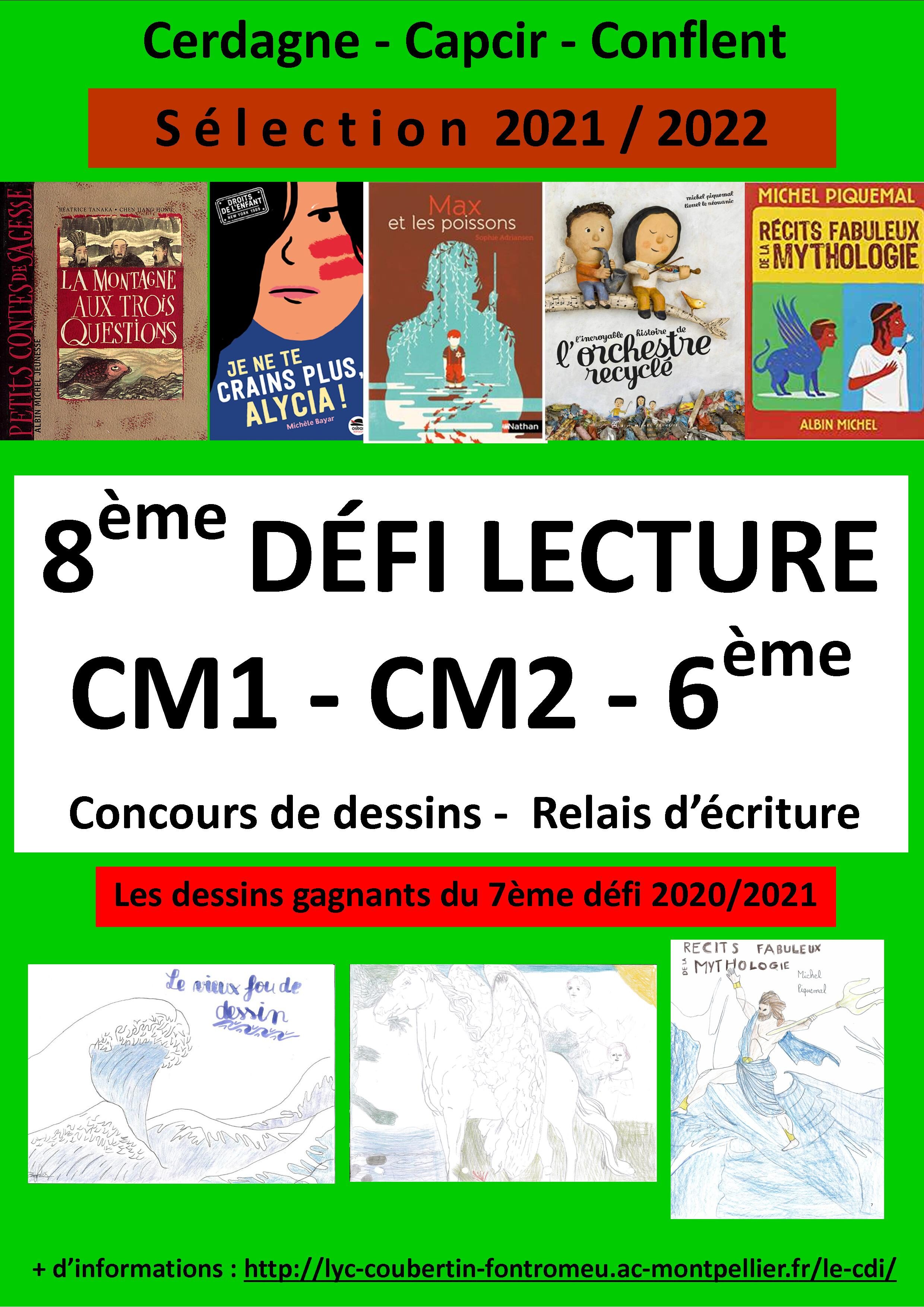 Blog Défi Lecture CM1/CM2/6ème CITE SCOLAIRE PIERRE DE COUBERTIN